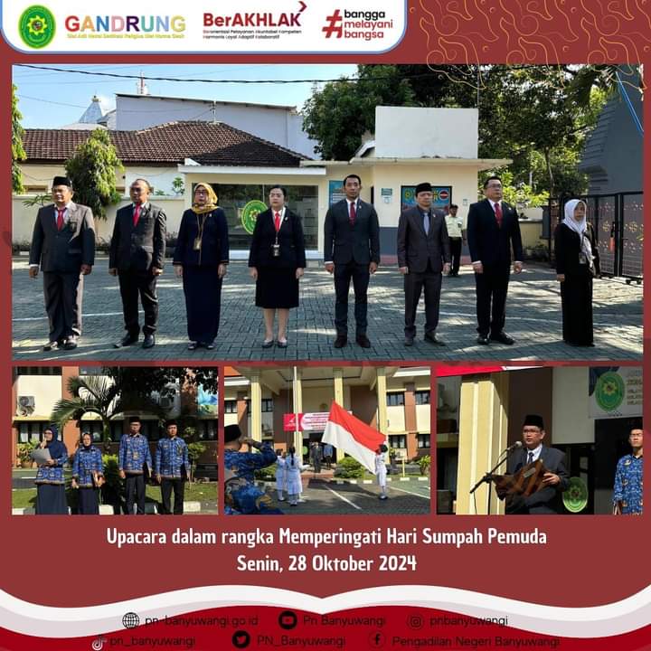 Upacara Memperingati Hari Sumpah Pemuda 28 Oktober 2024
