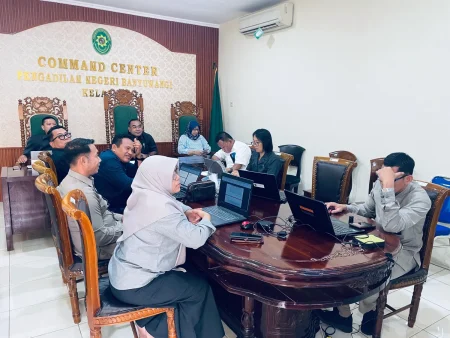 Pengadilan Negeri Banyuwangi Kelas IA mengikuti Sosialisasi Laporan Harta Kekayaan Penyelenggara Negara (LHKPN)